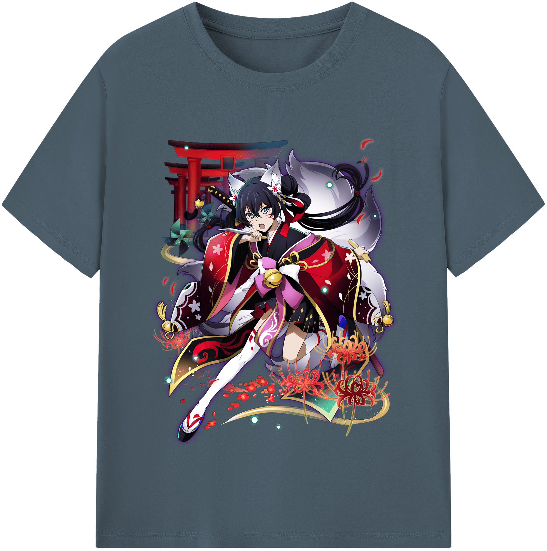 （画像用） 文豪ストレイドッグス Bungo Stray Dogs 綿100％半袖Tシャツ（フロントプリント）